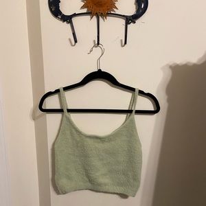 Fuzzy cropped kendal and kylie tank